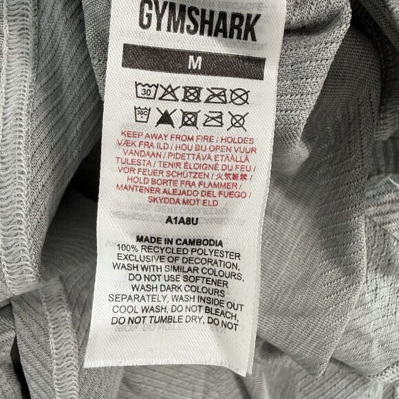 Gymshark Apex T-Shirt - SmokeyGrey/Light Grey Size Medium Men - Picture 3 of 9